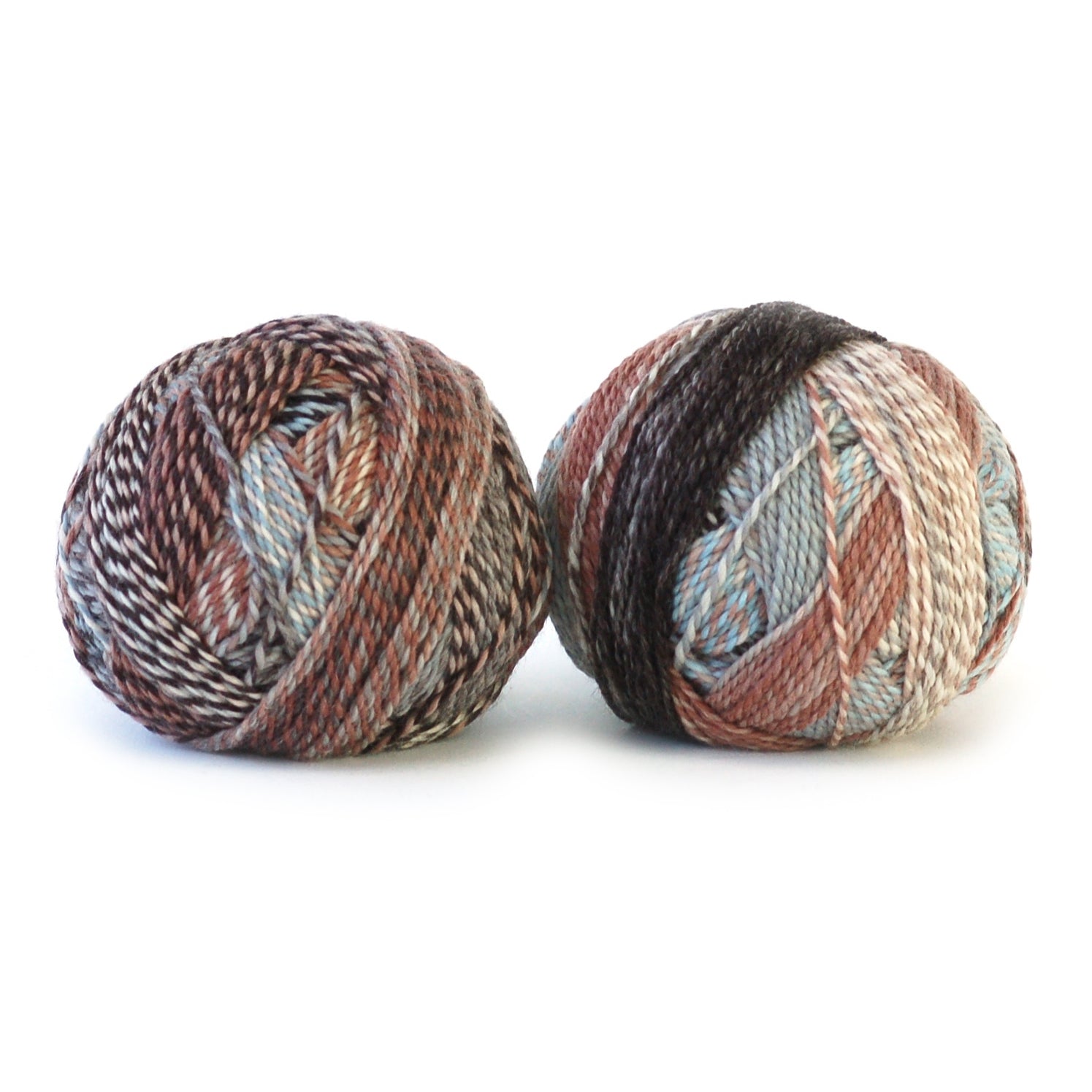 Schoppel-Wolle Edition 3 wool yarn color Browns and blues