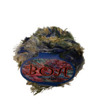 Euro Yarns Boa yarn color blues and yellows