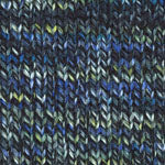 A blue and yellow mix of Plymouth Encore Colorspun yarn