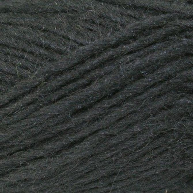 A close up photo of dark gray Istex Lettlopi yarn