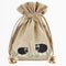 Lantern Moon Meadow Drawstring Bag color natural canvas black sheep