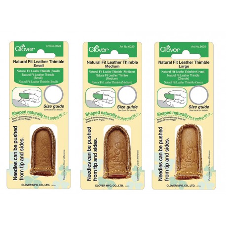 Clover Natural Fit Leather Thimble
