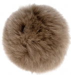 Taupe Rabbit Pom Pom