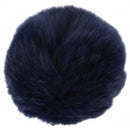Navy Rabbit Pom Pom