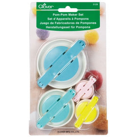 Clover Pom Pom Maker Assorted Set of 4