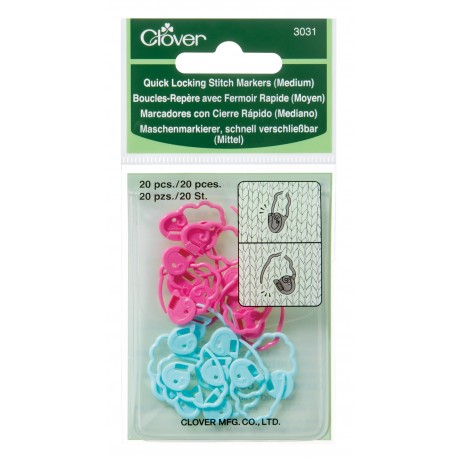 Clover Quick Locking Markers Medium