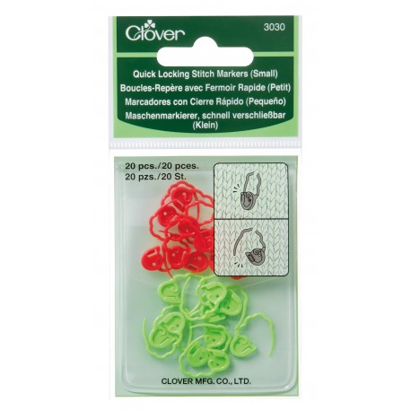 Clover Quick Locking Stitch Markers Small